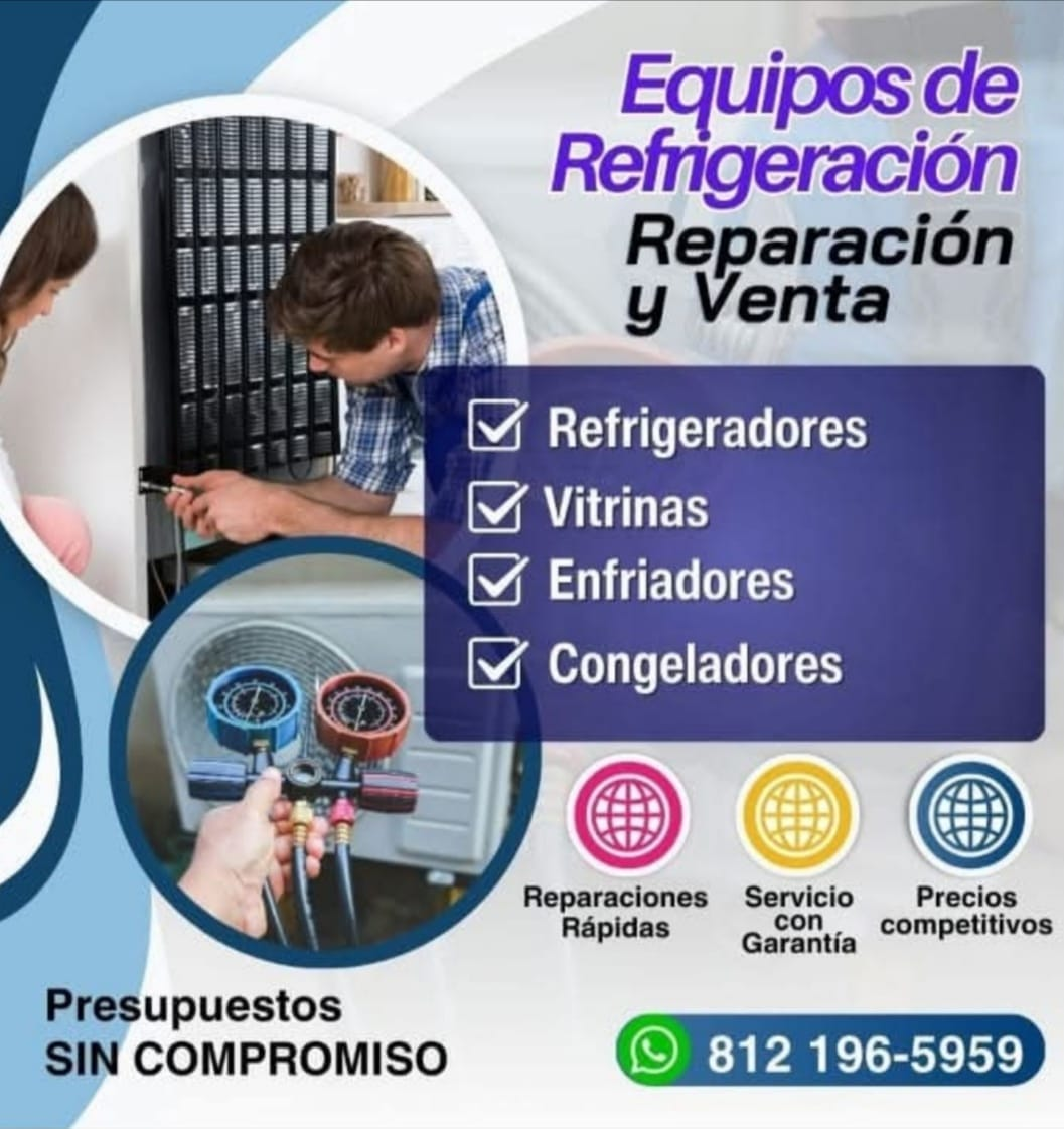 Equipos de refrigeración, reparación y venta